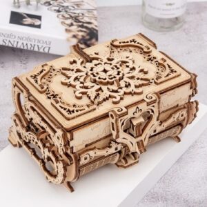 3D Wooden Puzzle – Treasure Box Model D224