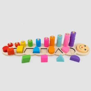 D105 Number & Shape Stacking Educational Toy Set
